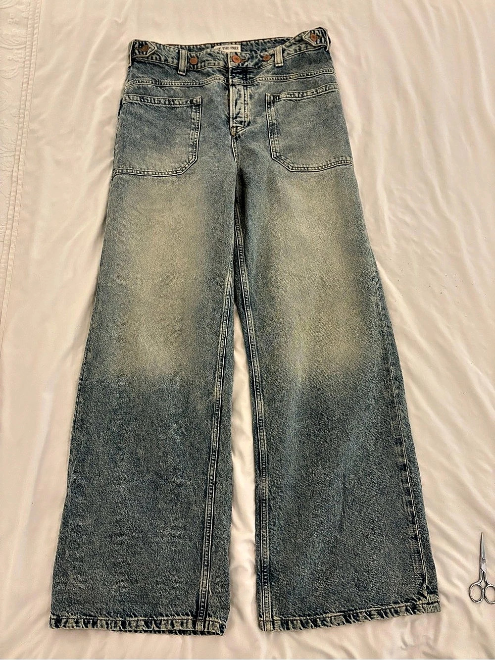 WE THE FREE Palmer Cuffed Baggy Jeans in “Palmer Cafe” by Free People